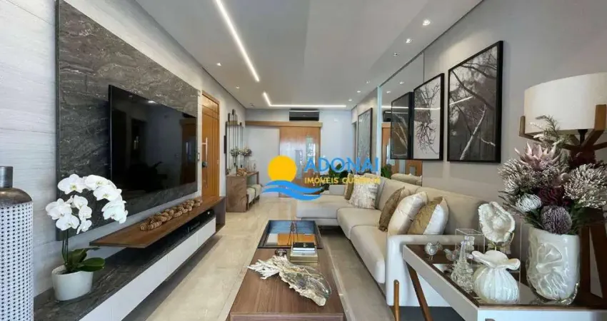 Apartamento com 3 dormitórios sendo 3 suítes à venda, 135 m² por r$ 1.800.000 - pitangueiras - guarujá/sp