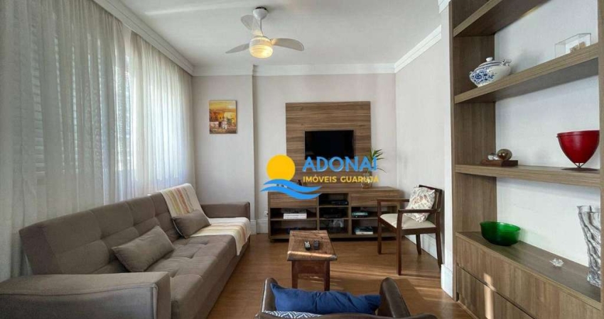 Apartamento com 1 dormitório à venda, 80 m² por r$ 450.000,00 - pitangueiras - guarujá/sp