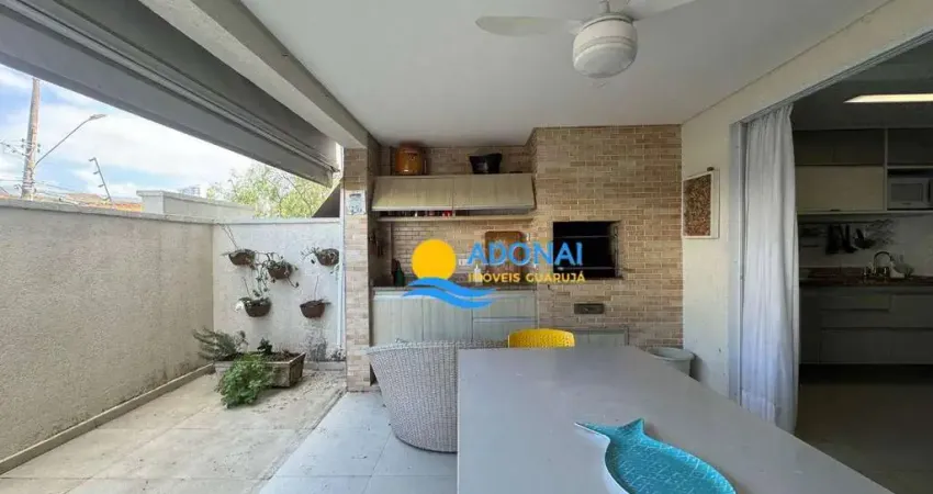 Apartamento com 3 dormitórios à venda, 107 m² por r$ 980.000,00 - enseada - guarujá/sp