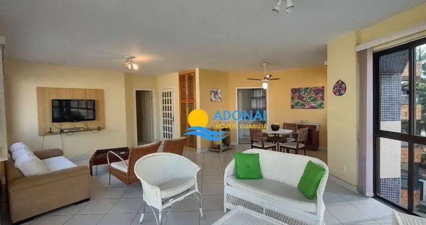 Apartamento com 3 dormitórios à venda, 138 m² por r$ 600.000,00 - enseada - guarujá/sp