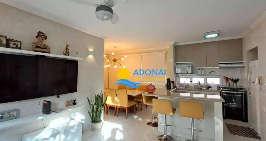 Apartamento com 3 dormitórios à venda, 88 m² por r$ 490.000,00 - enseada - guarujá/sp