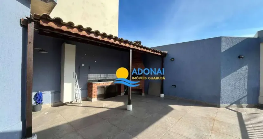 Cobertura com 3 dormitórios à venda, 128 m² por r$ 750.000,00 - jardim astúrias - guarujá/sp