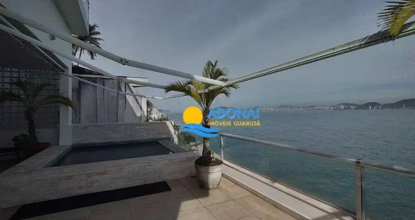 Apartamento com 4 dormitórios à venda, 400 m² por r$ 4.900.000,00 - enseada - guarujá/sp