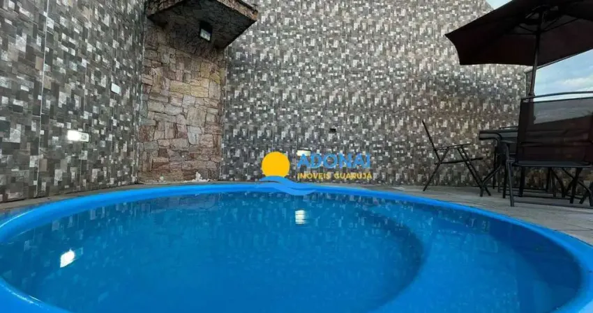 Cobertura com 3 dormitórios à venda, 200 m² por r$ 690.000,00 - enseada - guarujá/sp