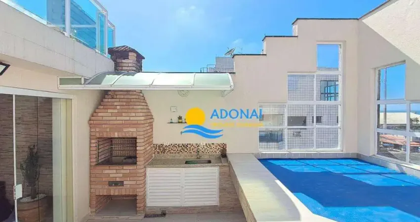 Cobertura com 2 dormitórios à venda, 180 m² por r$ 850.000,00 - enseada - guarujá/sp