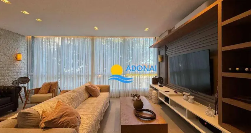 Apartamento com 3 dormitórios à venda, 140 m² por r$ 1.000.000,00 - pitangueiras - guarujá/sp