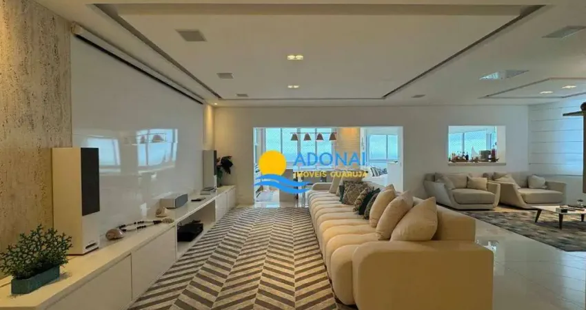 Apartamento com 4 dormitórios à venda, 232 m² por r$ 3.500.000,00 - pitangueiras - guarujá/sp