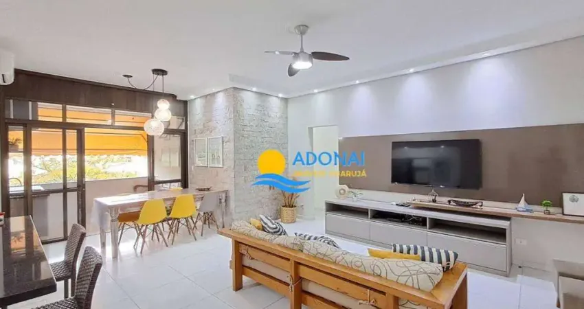 Apartamento com 3 dormitórios à venda, 140 m² por r$ 426.000,00 - enseada - guarujá/sp