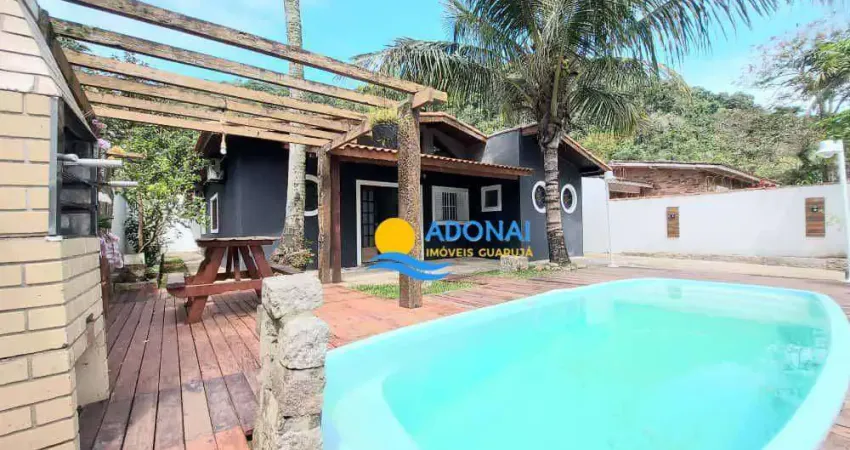 Casa no guaiúba, com 4 dormitórios à venda, 180 m² por r$ 900.000 - jardim guaiuba - guarujá/sp