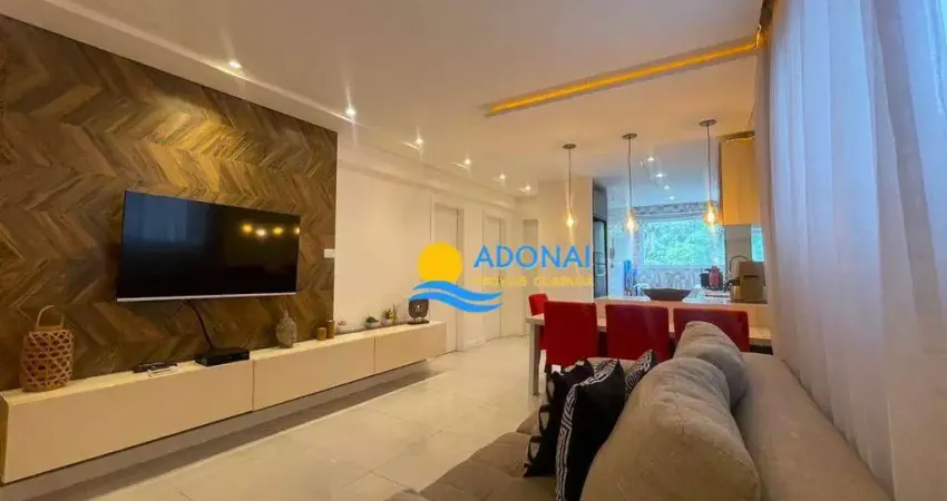 Apartamento com 2 dormitórios à venda, 65 m² por r$ 450.000 - pitangueiras - guarujá/sp