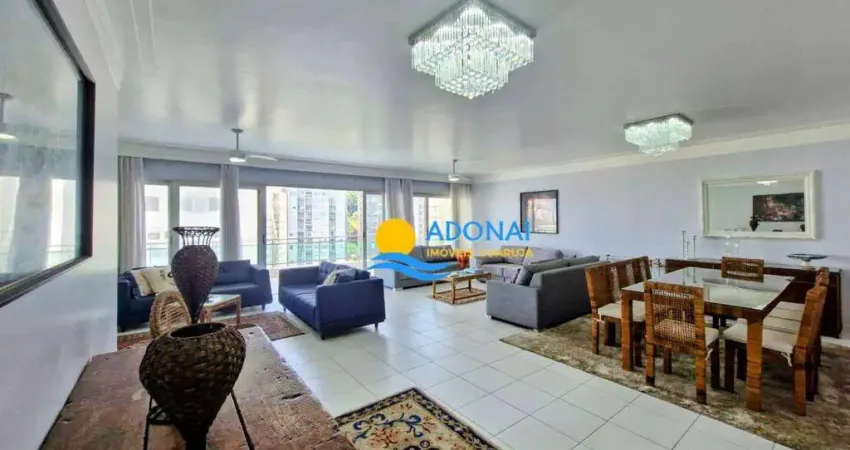 Apartamento com 4 dormitórios à venda, 246 m² por r$ 1.200.000,00 - pitangueiras - guarujá/sp