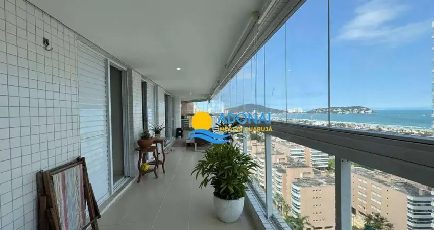 Apartamento com 3 dormitórios à venda, 119 m² por r$ 1.400.000 - enseada - guarujá/sp