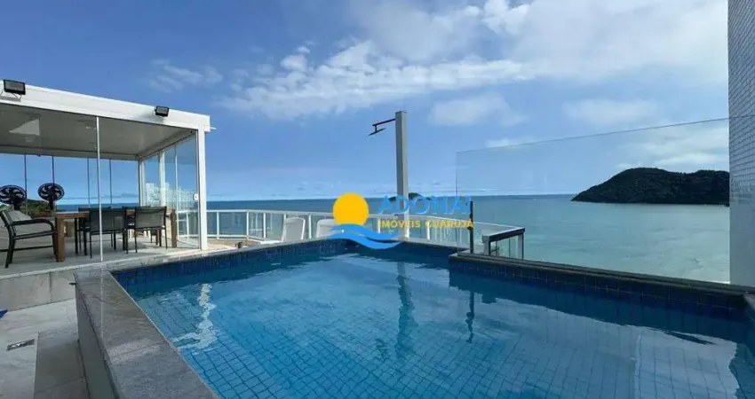 Cobertura com 6 dormitórios à venda, 407 m² por r$ 3.200.000,00 - tombo - guarujá/sp