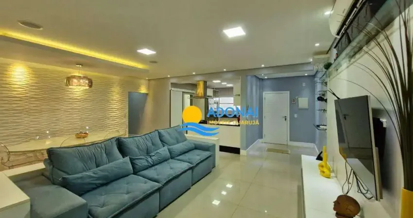 Apartamento com 3 dormitórios à venda, 100 m² por r$ 760.000,00 - pitangueiras - guarujá/sp