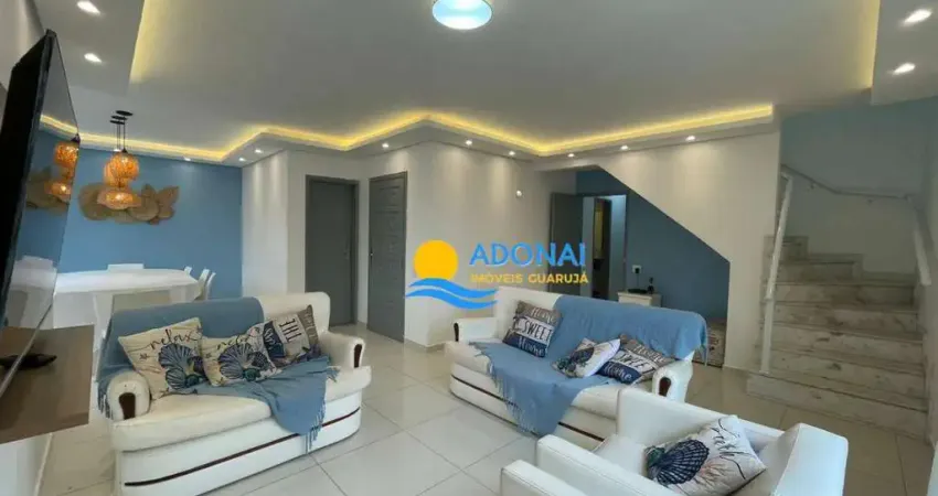 Cobertura com 5 dormitórios à venda, 280 m² por r$ 1.170.000,00 - pitangueiras - guarujá/sp