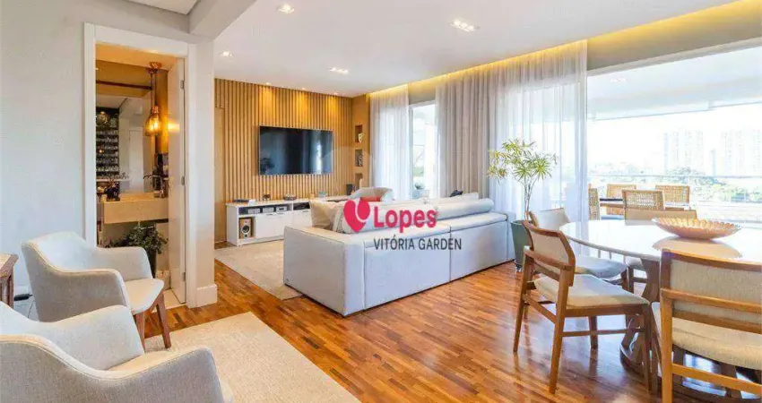 Apartamento com 3 dormitórios à venda, 134 m² por r$ 2.200.000,00 - vila anastácio - são paulo/sp