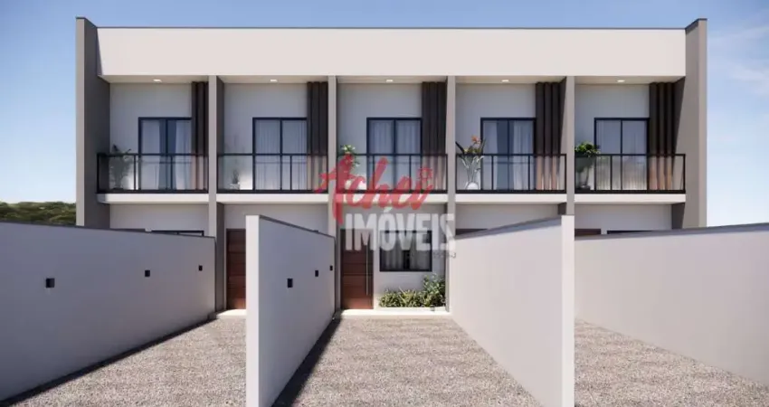 Sobrado geminado com 2 quartos à venda, 73.92 m2 por r$385000.00 - santa catarina - joinville/sc