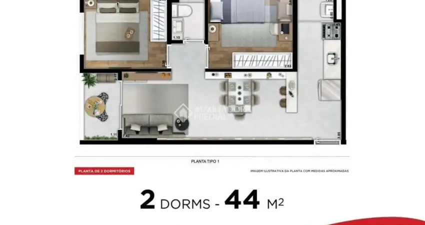 Apartamento com 2 quartos à venda na Rua Claudino Pinto, 36, Brás, São Paulo