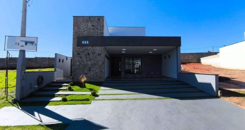 Casa com 3 dormitórios à venda, 180 m² por R$ 1.150.000,00 - Reserva Central Parque - Botucatu/SP