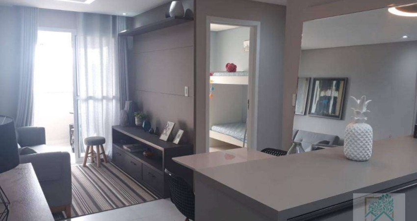 Apartamento com 2 dormitórios à venda, 53 m² por R$ 325.000,00 - Vila Tibiriçá - Santo André/SP