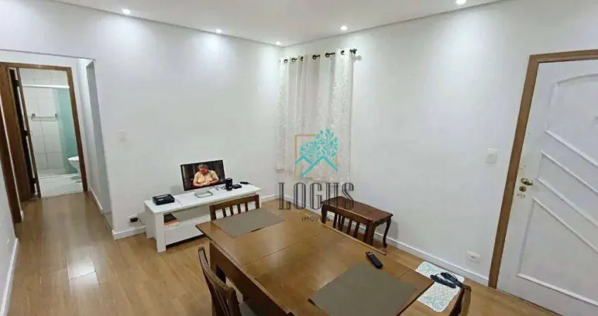 Apartamento com ótima disposição 65m² composto por 3 quartos, à venda por R$ 300.000 - Vila Jerusalém, SBC/SP