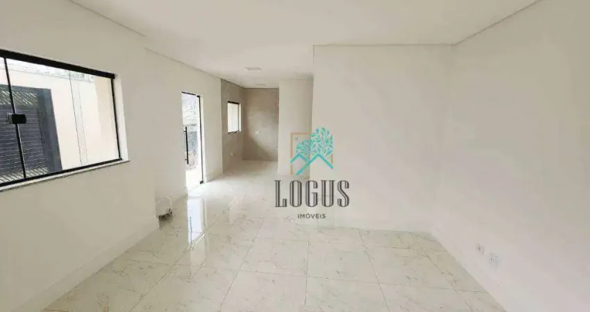Sobrado NOVO, com ótima disposição de 98m² composto por 3 quartos sendo 1 suíte, à venda por R$ 875.000 - Campestre, Santo André/SP
