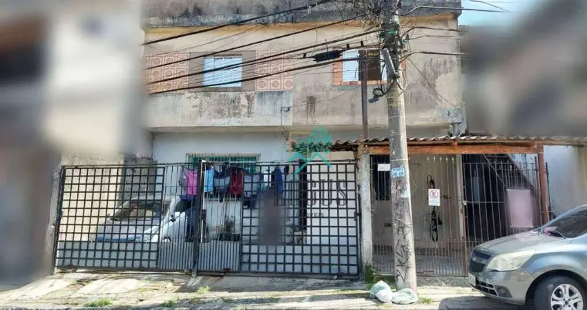 Sobrado para renda (5 casas) total de 7 dorms à venda, 248 m² por R$ 450.000 - Jardim Oriental - Santo André/SP