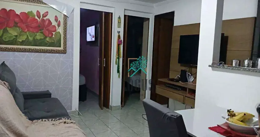 Apartamento bem distribuído com 48m² composto por 2 dormitórios, à venda por R$ 240.000 - Santa Terezinha, SBC/SP