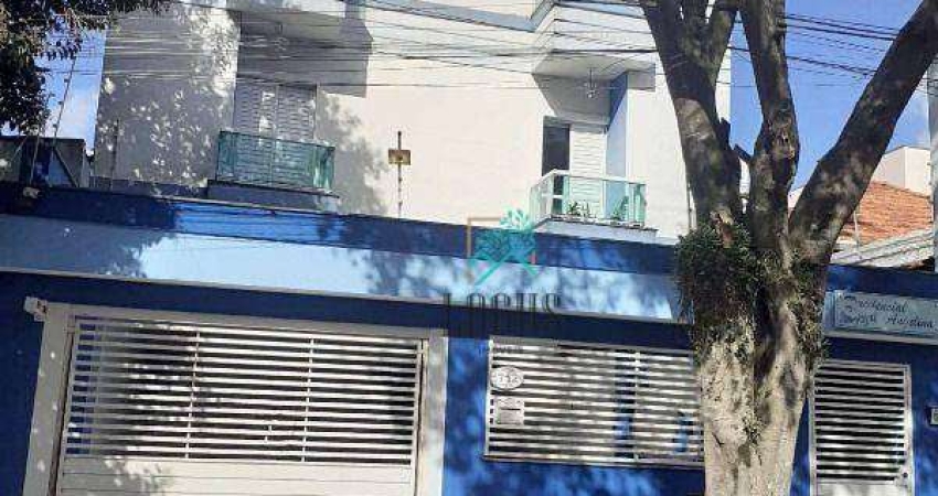 Apartamento IMPECÁVEL ótima disposição, 57m² com 2 quartos, à venda por R$ 372.000 - Vila Camilópolis, Santo André/SP