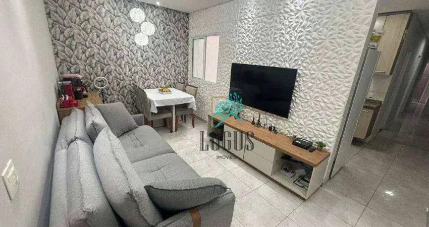 Apartamento com ótima disposição de 75m², 3 quartos sendo 1 suíte, à venda por r$ 440.000 - vila camilópolis, santo andré/sp