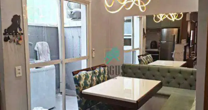 Apartamento com ótima disposição de 50m², 2 quartos, à venda por r$ 350.000 - pq. erasmo assunção, santo andré/sp