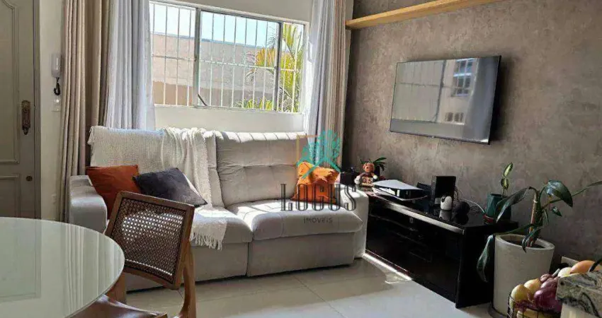 Apartamento condomínio paulistano com 54m², composto por 2 dormitórios, á venda por r$ 282.000 - paulicéia, sbc/sp