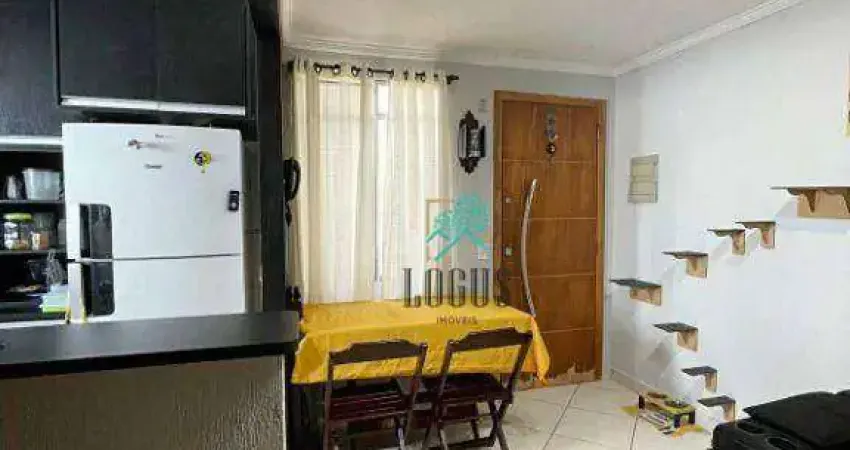 Apartamento bem distribuído com 47m² composto por 2 dormitórios, à venda por r$ 240.000 - demarchi, sbc/sp