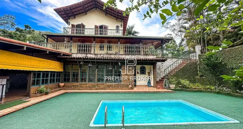 Casa com 4 dormitórios à venda, 263 m² por r$ 1.150.000,00 - bom retiro - teresópolis/rj