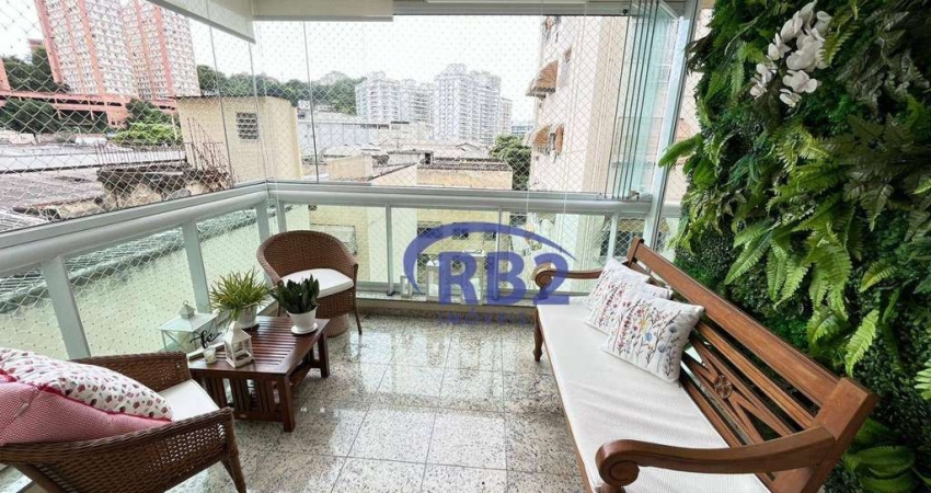 Apartamento em prédio alto padrão na Rua Mem de Sá com 2 quartos e 2 vagas