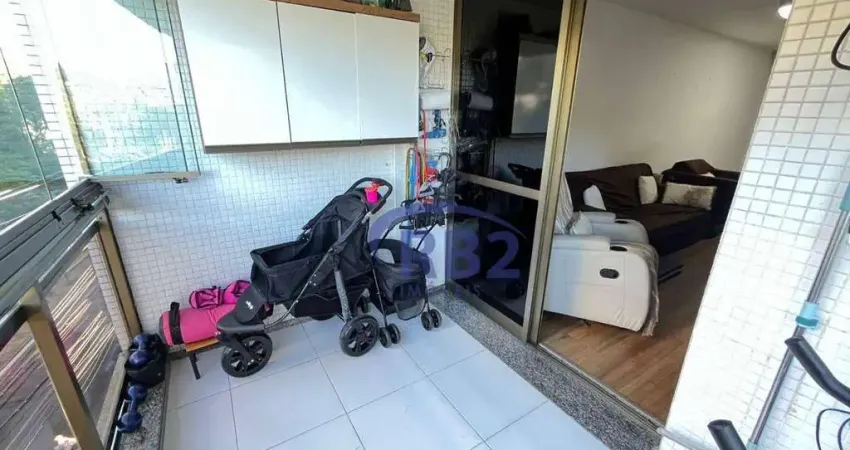 Apartamento de 3 quartos com vaga e varanda com cortina de vidro no jardim icaraí