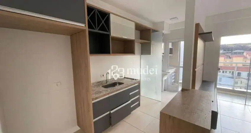 Apartamento com 1 dormitório para alugar, 49 m² por r$ 3.390,00/mês - jardim do sul - bragança paulista/sp