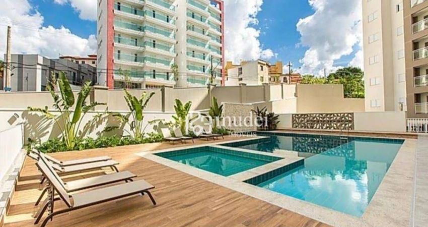 Apartamento com 1 dormitório à venda próximo a USF em Bragança Paulista - SP, com 48 m² por R$ 538.000