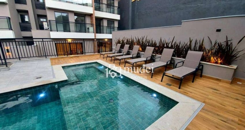 Apartamento com 1 dormitório para alugar, 54 m² por R$ 3.700,00/mês - Jardim Do Sul - Bragança Paulista/SP