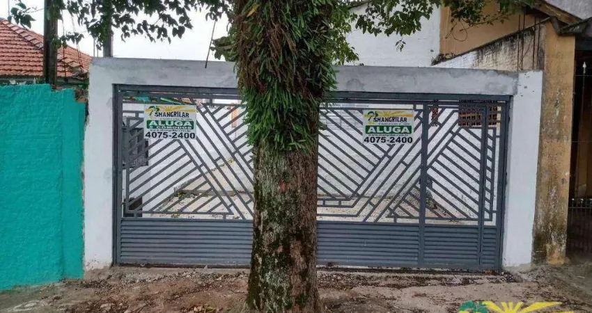 Casa com 1 dormitório para alugar, 45 m² por r$ 800,00/mês - jardim santo ignácio - são bernardo do campo/sp