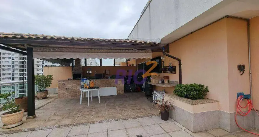 Cobertura com 3 dormitórios à venda, 204 m² por r$ 1.390.000,00 - rio 2 - rio de janeiro/rj