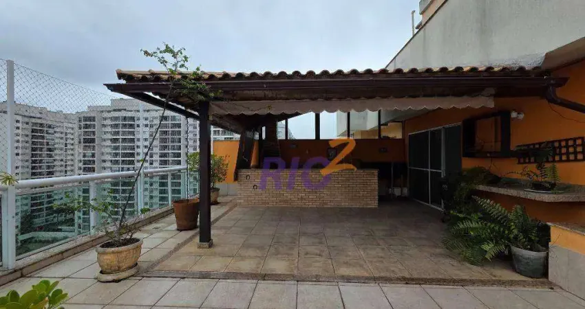 Cobertura com 3 dormitórios à venda, 209 m² por r$ 1.390.000,00 - rio 2 - rio de janeiro/rj