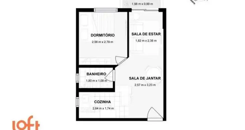 Apartamento com 1 quarto à venda na Avenida Jamaris, 977, Moema, São Paulo