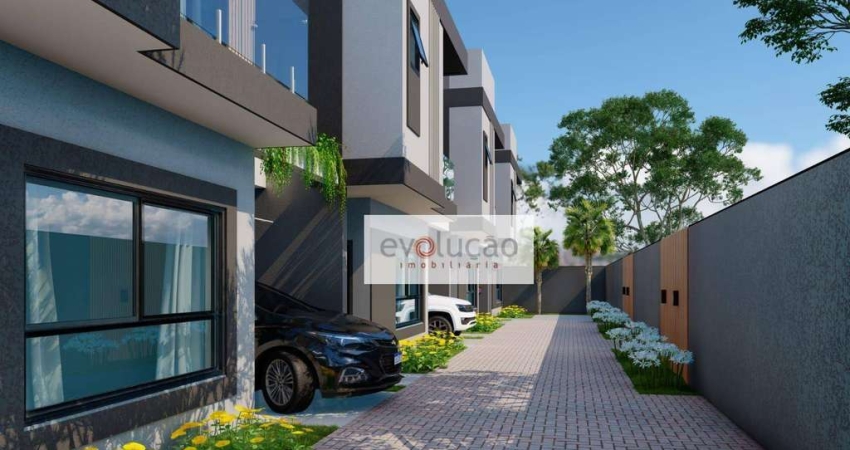 Lindo sobrado NOVO em condominio no Boqueirão - Moderno