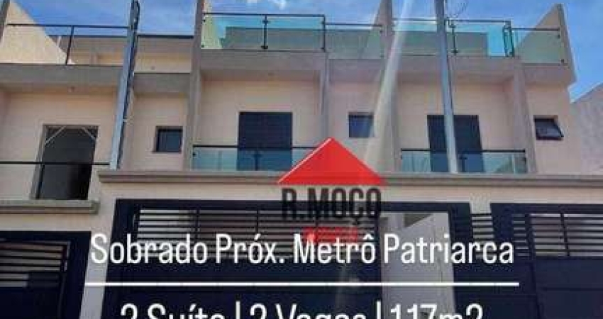Maravilhoso Sobrado Novo, 2 suítes com 3º suíte ocpcional, à venda, 117 m² por R$ 680.000 - Vila Santa Teresa (Zona Sul) - São Paulo/SP