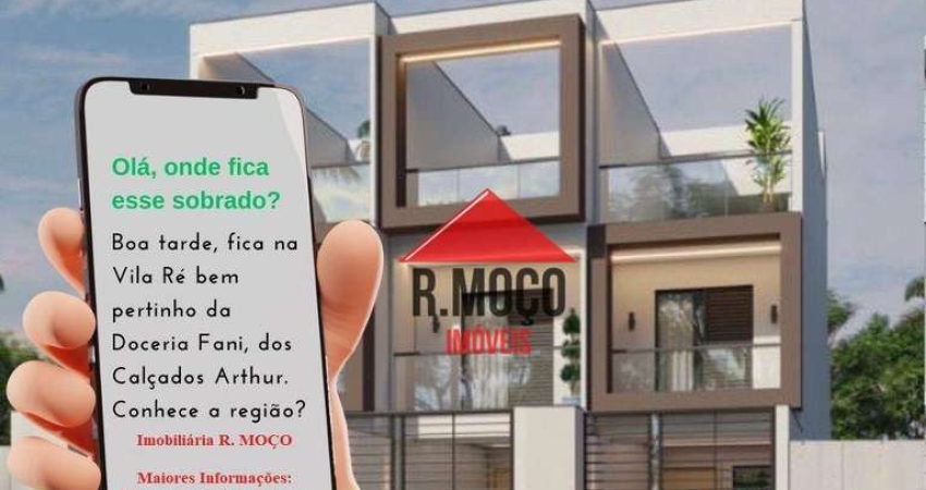 Sobrado com 3 Quartos sendo 01 Suíte à venda, 129 m² por R$ 820.000 - Vila Ré - São Paulo/SP