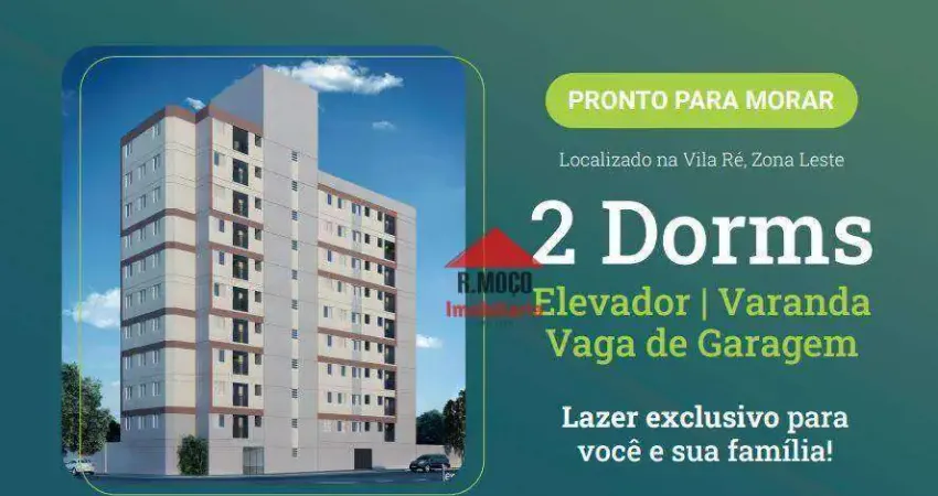 Apartamento com 2 dormitórios à venda, 38 m² por R$ 249.000,00 - Vila Ré - São Paulo/SP