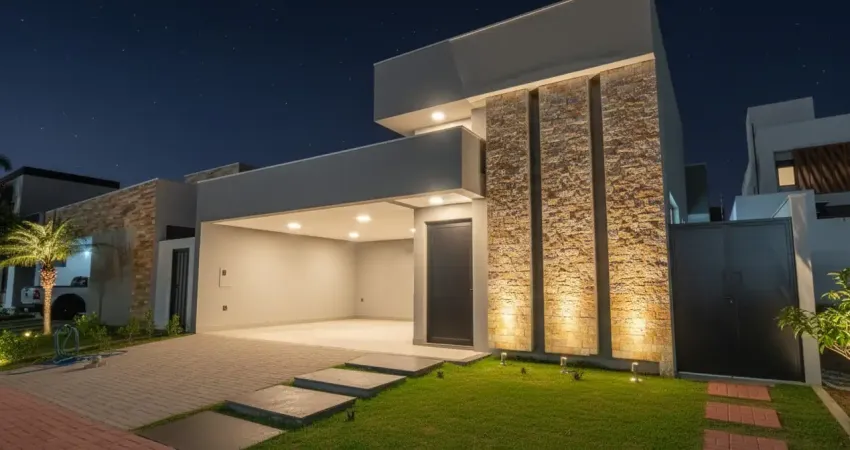 Linda casa recém construída no condomínio estância dos ipês!