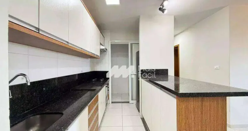 Apartamento com 3 dormitórios para alugar, 65 m² por r$ 2.550,00/mês - jardim cerro azul - maringá/pr