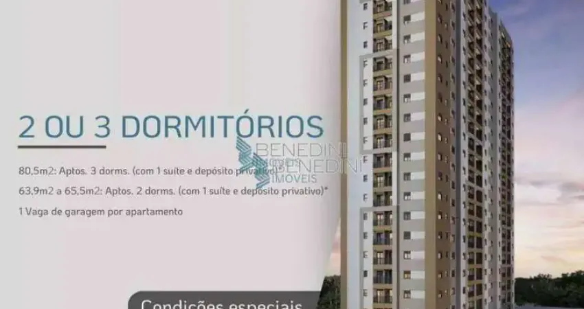 Lançamento - O Melhor Valor do m2 da Zona SulApartamento com 3 dormitórios à venda, 80 m² . City Ribeirão - Ribeirão Preto/SP